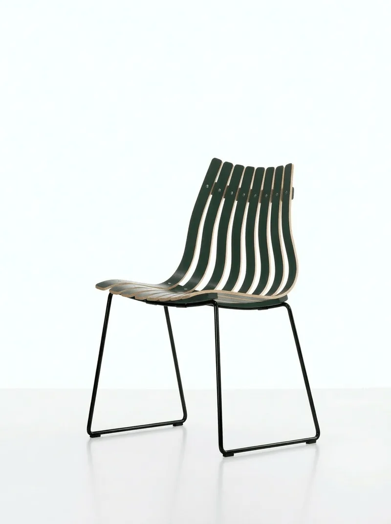 Scandia Junior by Fjordfiesta in Grønn med lyse kanter, Sort – product photo