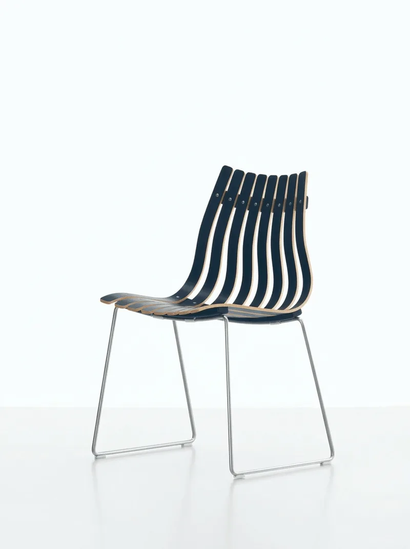 Scandia Junior by Fjordfiesta in Blå med lyse kanter, Satin – product photo