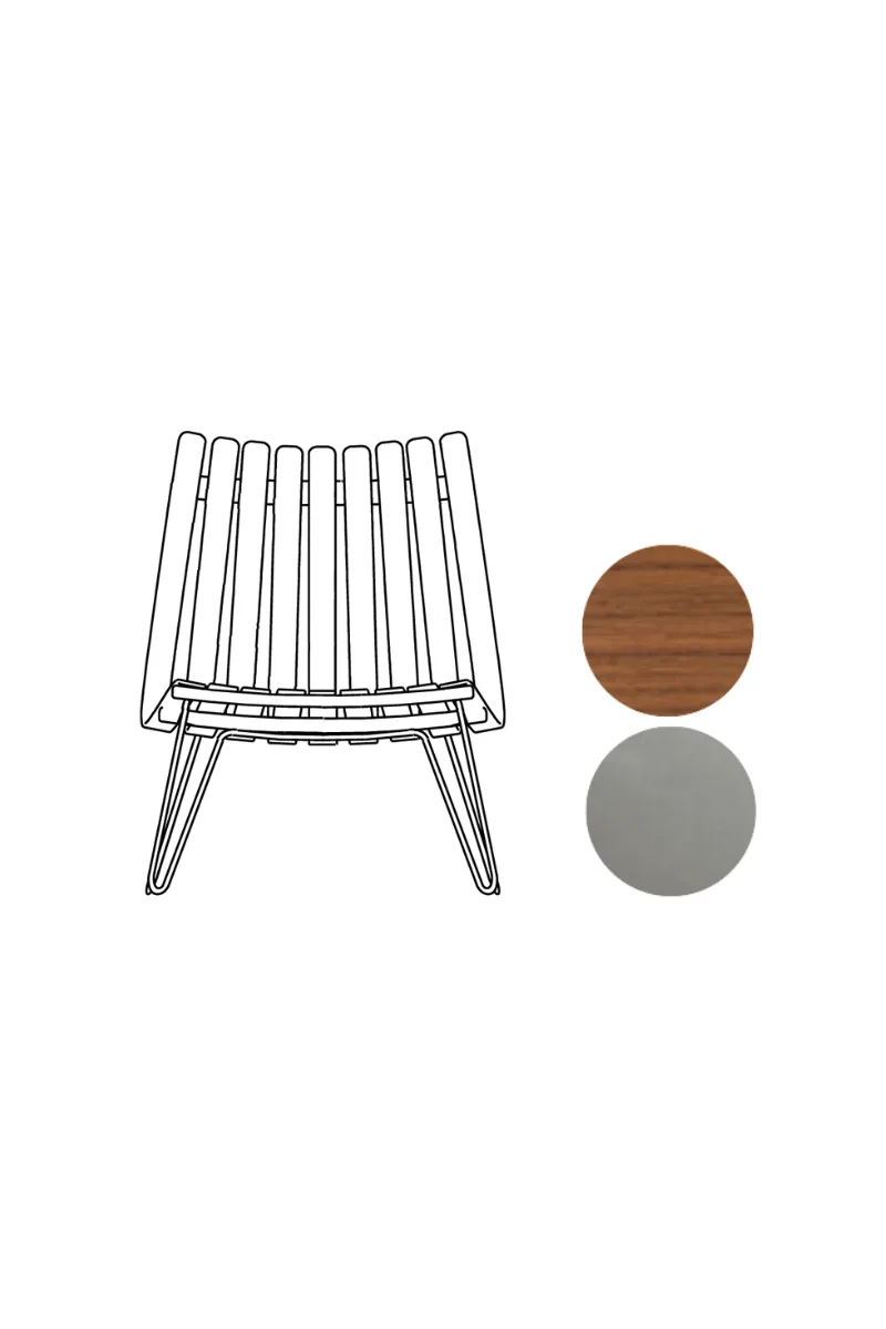 Scandia Nett bolt by Fjordfiesta in Valnøtt, Satin – product photo