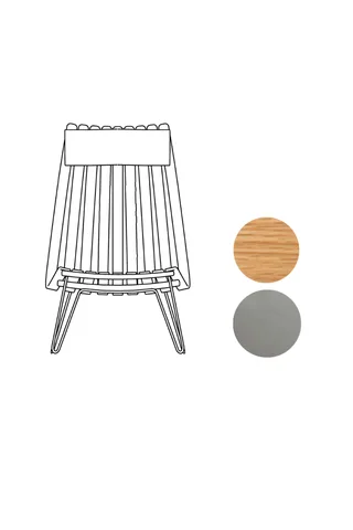 Scandia Senior Bolt by Fjordfiesta in Eik, Satin – product photo 2 of 2