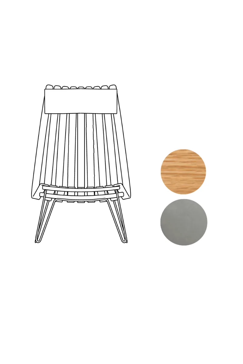 Scandia Senior Bolt by Fjordfiesta in Eik, Satin – product photo 2 of 2