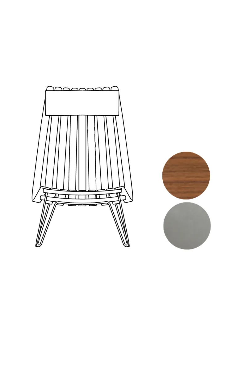 Scandia Senior Bolt by Fjordfiesta in Valnøtt, Satin – product photo 2 of 2