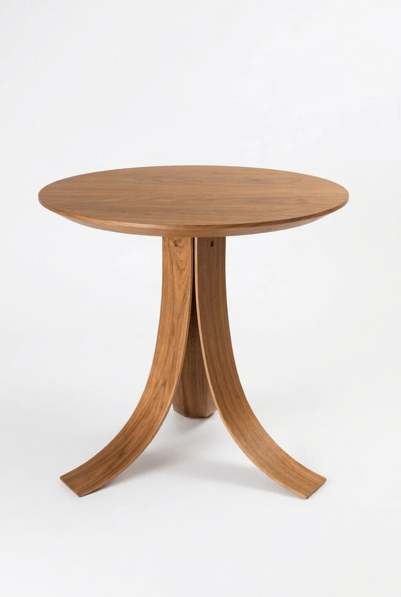 Pi Side Table 50 van Fjordfiesta in Valnøtt – productfoto