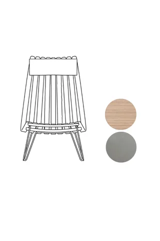 Scandia Senior Bolt by Fjordfiesta in Hvitpigmentert eik, Satin – product photo 2 of 2