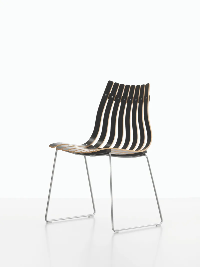 Scandia Junior by Fjordfiesta in Sort med lyse kanter, Satin – product photo