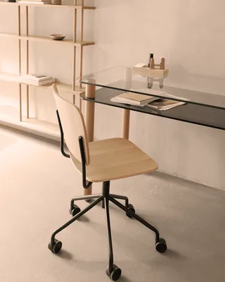 Mono Chair Mono by Fogia in Black oak/RAL9005, Black oak, Jet black (RAL 9005) – interior photo 11 of 12