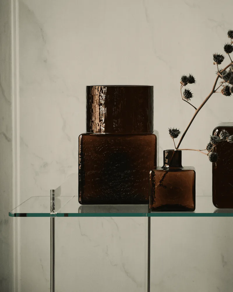 Cube Vase, Tall Cube by Fogia in Clear – interior photo 1 of 6