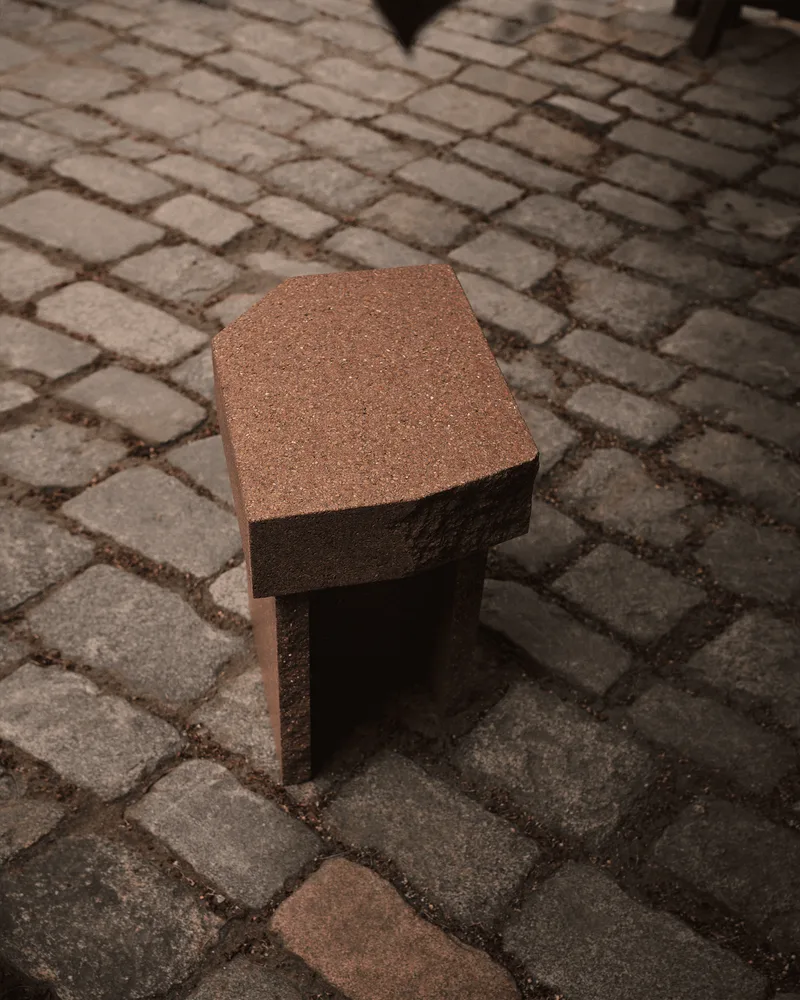 Kern Side Table, High Kern by Fogia in Brown terracotta – interior photo 15 of 34