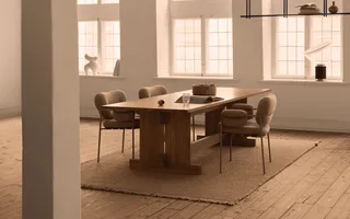 Bollo Dining Chair Bollo by Fogia in Barnum Sand 2/RAL1013, Oyster white (RAL 1013), Barnum Sand 2, Nevotex, Fabric – interior photo 43 of 53