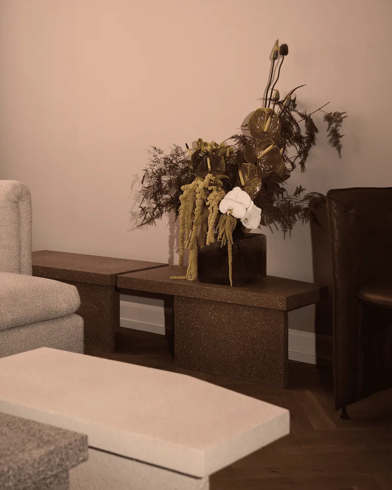 Kern Side Table, High Kern by Fogia in Brown terracotta – interior photo 19 of 34