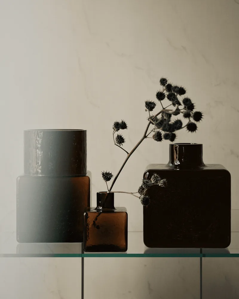 Cube Vase, Tall Cube by Fogia in Clear – interior photo 4 of 6