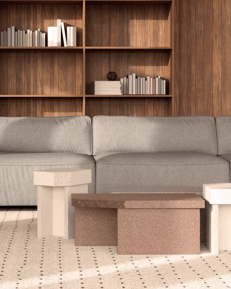 Kern Side Table, High Kern by Fogia in Brown terracotta – interior photo 6 of 34
