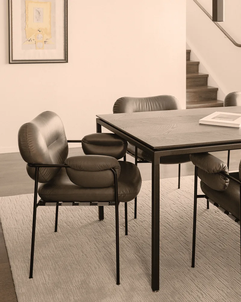 Bollo Dining Chair Bollo by Fogia in Barnum Sand 2/RAL1013, Oyster white (RAL 1013), Barnum Sand 2, Nevotex, Fabric – interior photo 37 of 53