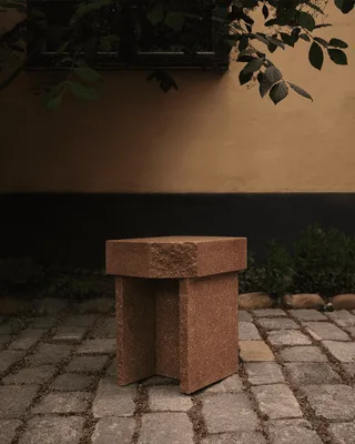 Kern Side Table, High Kern by Fogia in Brown terracotta – interior photo 14 of 34