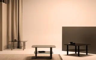 Big Sur Coffee Table High Big Sur by Fogia in Anthracite glass/Black oak, Black oak – interior photo 2 of 5