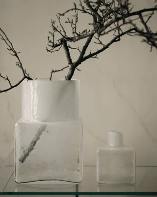 Cube Vase, Tall Cube by Fogia in Clear – interior photo 3 of 6