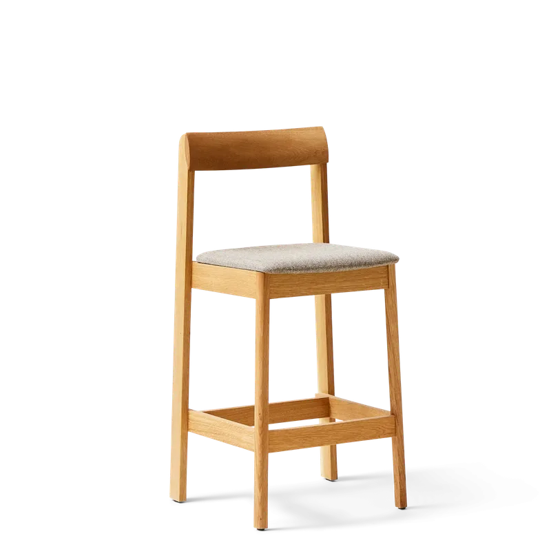 Blueprint Bar Chair 65 van Form & Refine in Oak Hallingdal – productfoto 2 van 4