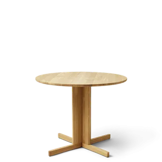 Trefoil Round Table Ø90 by Form & Refine in Oak – product photo 1 of 3