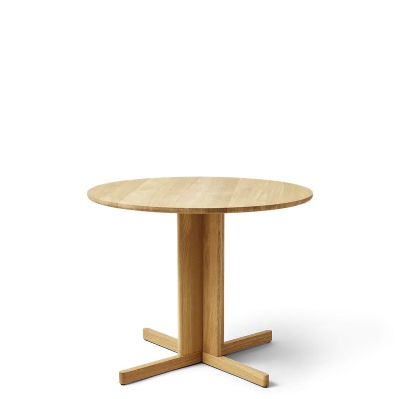 Trefoil Round Table Ø90 by Form & Refine in Oak – product photo 1 of 3