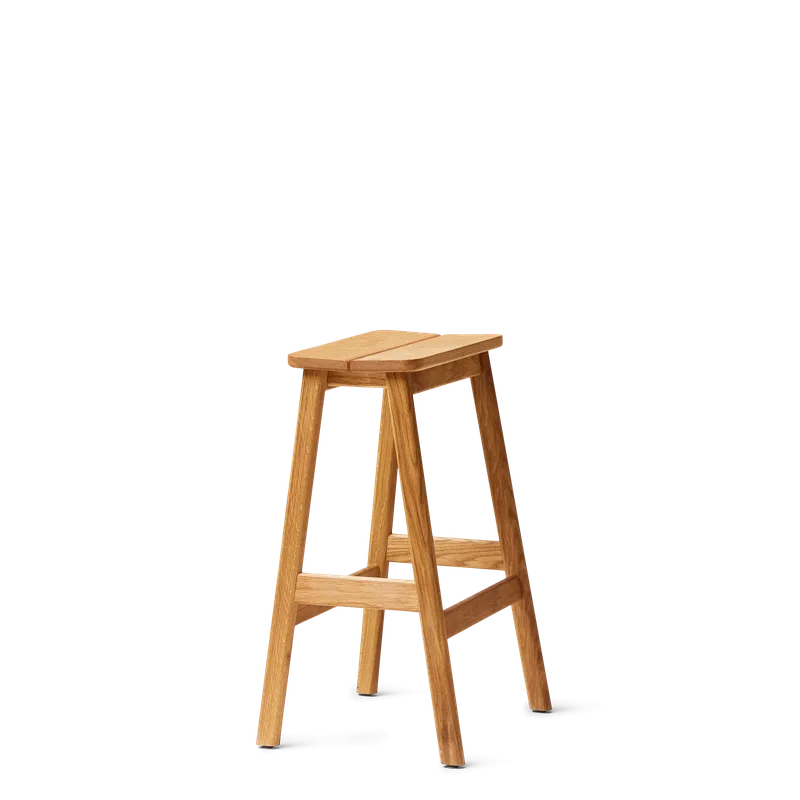 Angle Bar Stool 65 by Form & Refine in Oak – product photo 2 of 3