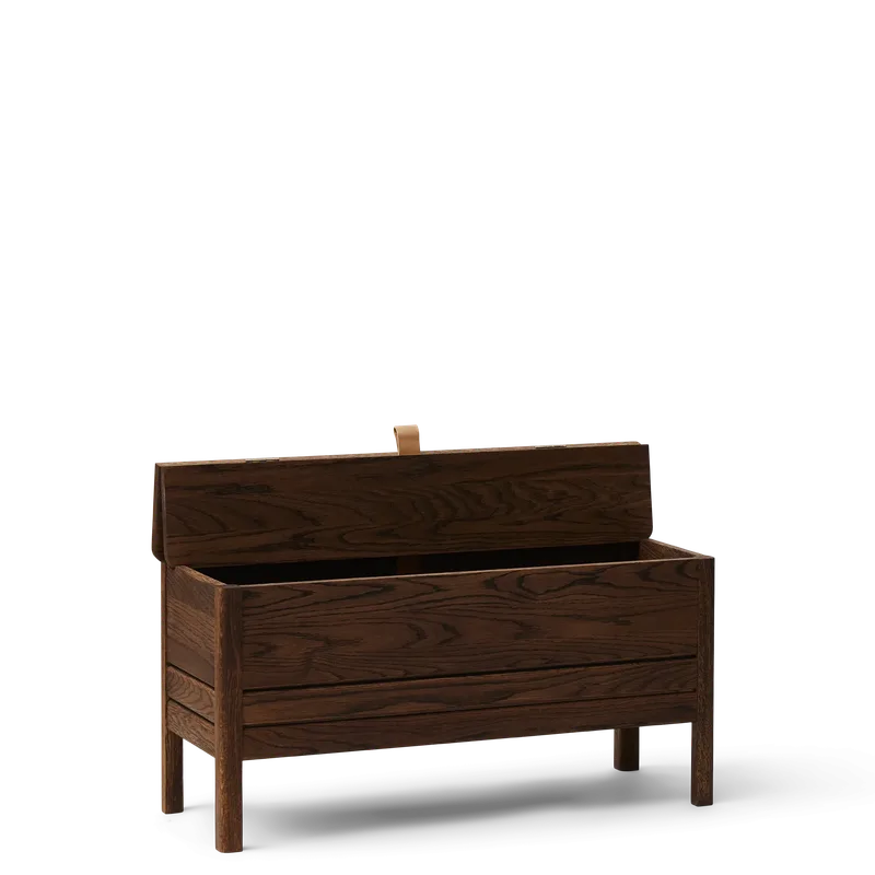 A Line Storage Bench 90 by Form & Refine in Smoked Oak – product photo 2 of 4