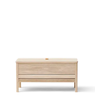 A Line Storage Bench 90 van Form & Refine in White Oak – productfoto 4 van 4