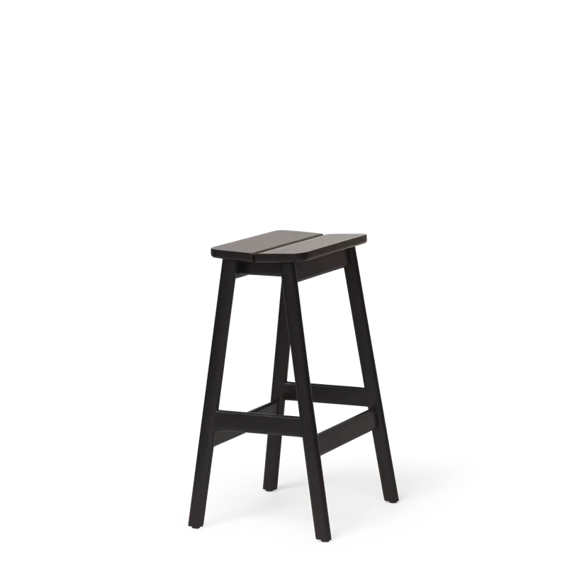 Angle Bar Stool 65 by Form & Refine in Black – product photo 2 of 4