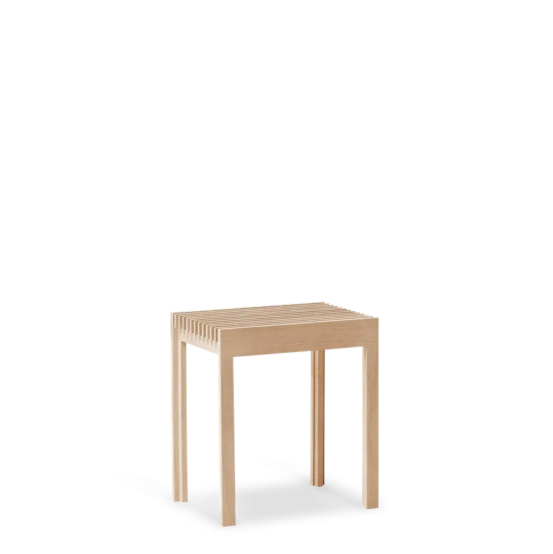 Lightweight Stool van Form & Refine in White Oak – productfoto 1 van 3