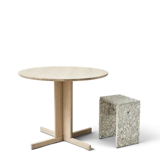 Trefoil Round Table Ø90 by Form & Refine in White Oak – product photo 2 of 3