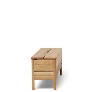A Line Storage Bench 111 van Form & Refine in Oak – productfoto 3 van 4
