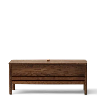 A Line Storage Bench 111 van Form & Refine in Smoked Oak – productfoto 1 van 3