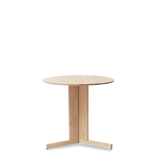 Trefoil Round Table Ø75 3 Legs van Form & Refine in White Oak – productfoto 1 van 3