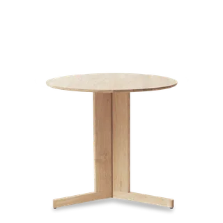 Trefoil Round Table Ø75 3 Legs van Form & Refine in White Oak – productfoto 3 van 3