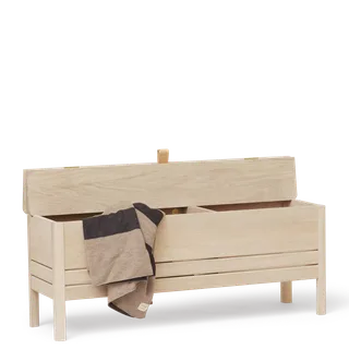 A Line Storage Bench 111 von Form & Refine in White Oak – Produktfoto 1 von 3