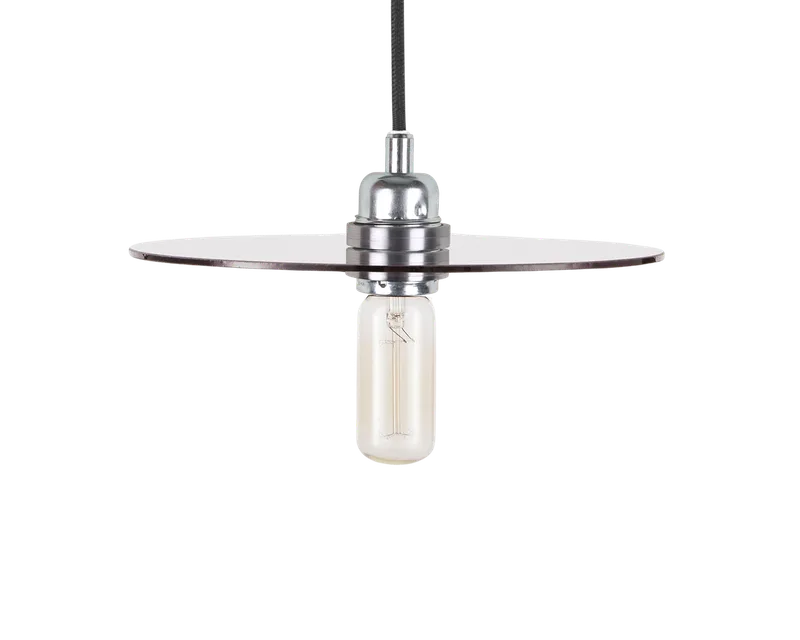 Circle Shade | Smoked Glass / Steel | Medium by FRAMA in Smoked Glass / Steel – product photo