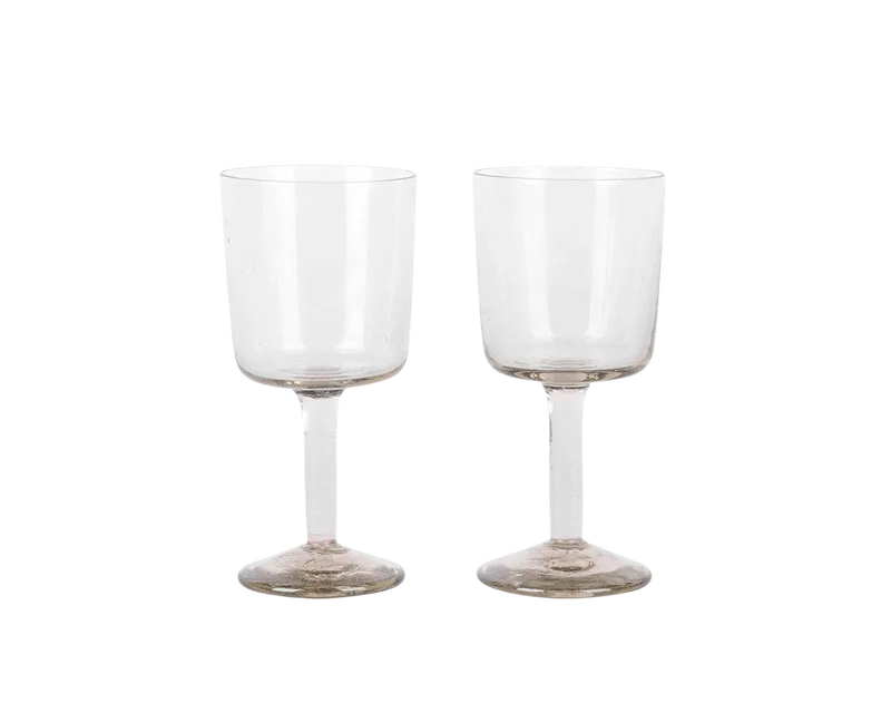Isle Stem Glass Set of Two | Light Smoke by FRAMA – product photo