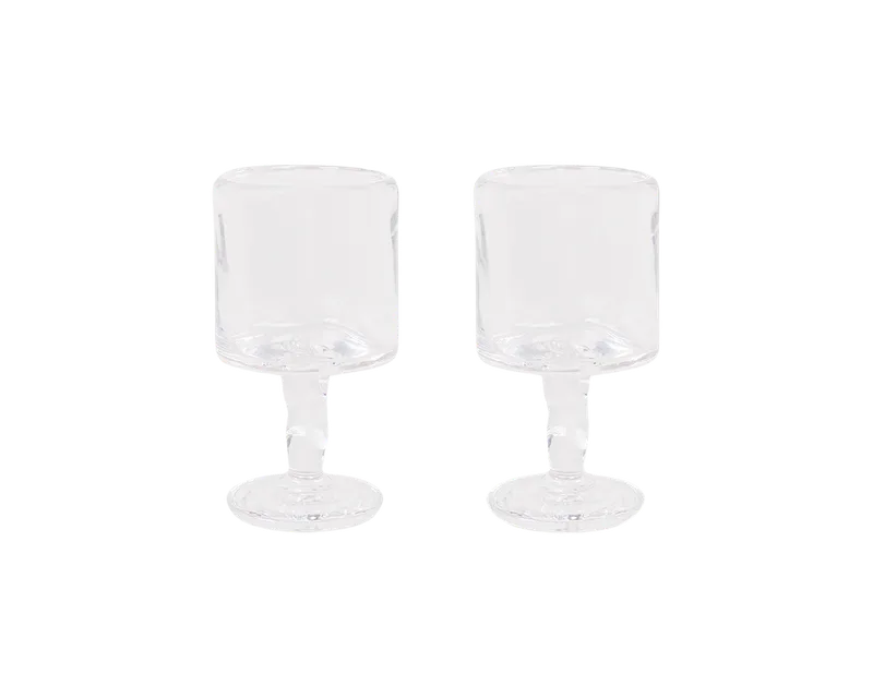 0405 Stem Glass Set of Two | Clear | Medium by FRAMA in Medium, Clear – product photo