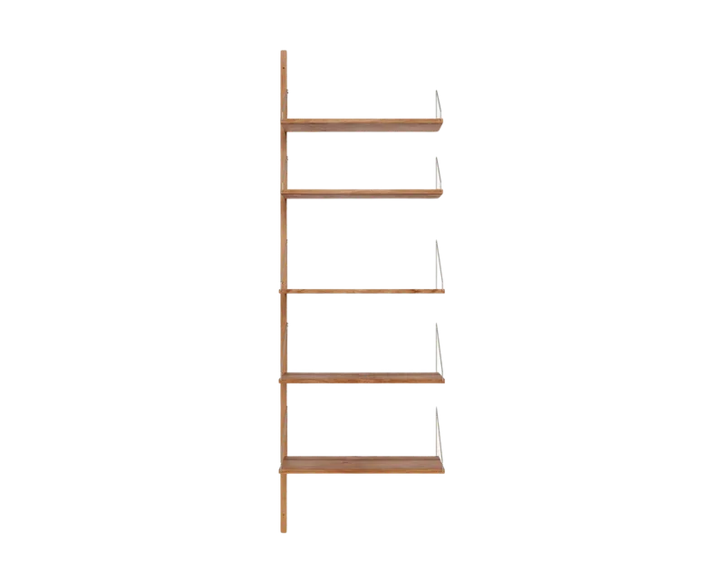 Shelf Library Add-on Section | Natural Oak | H185.2 / W60 by FRAMA in H1852 / W60 / ADD-ON, Natural Oak – product photo