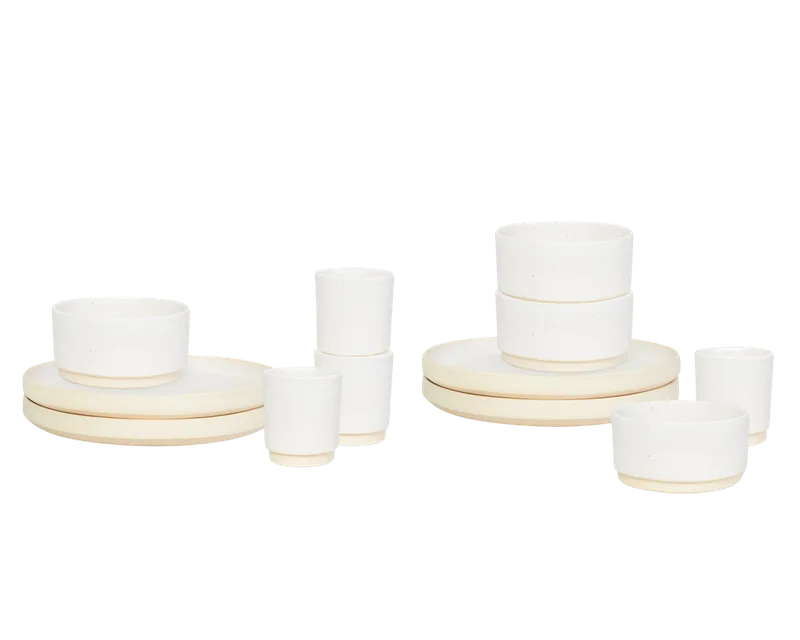 Otto Ceramic Tableware Set I Dinner | White by FRAMA in Dinner, White – product photo