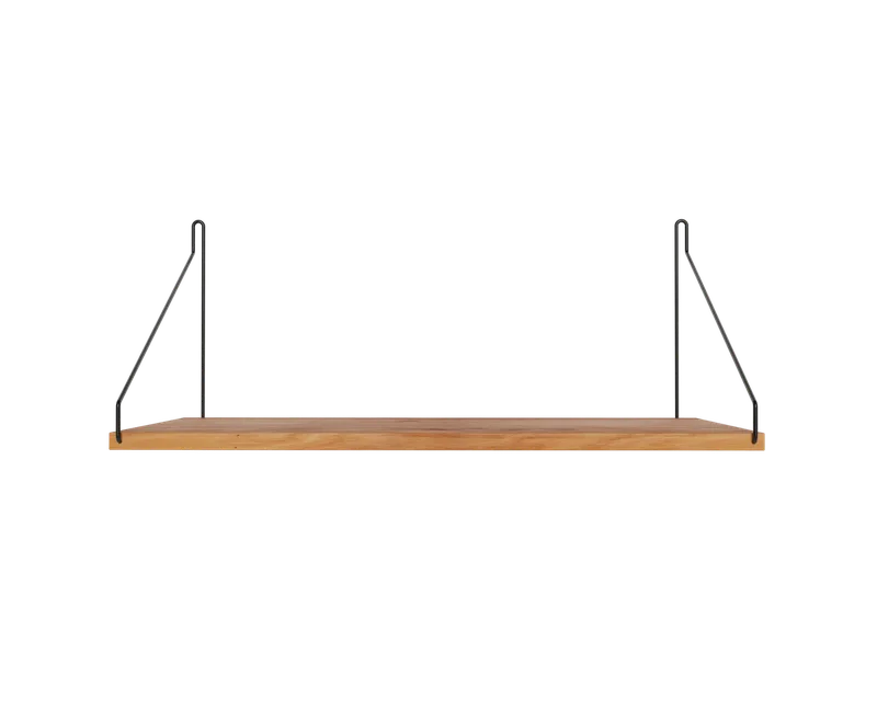 Single Shelf | Natural Oak / Black | D27 / W40 by FRAMA in D27 / W40, Natural Oak / Black – product photo