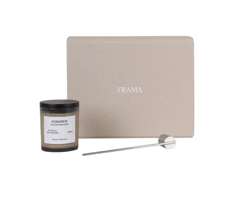 Gift Box: Scented Candle + Snuffer | Komorebi by FRAMA in Scented Candle + Snuffer, Komorebi – product photo