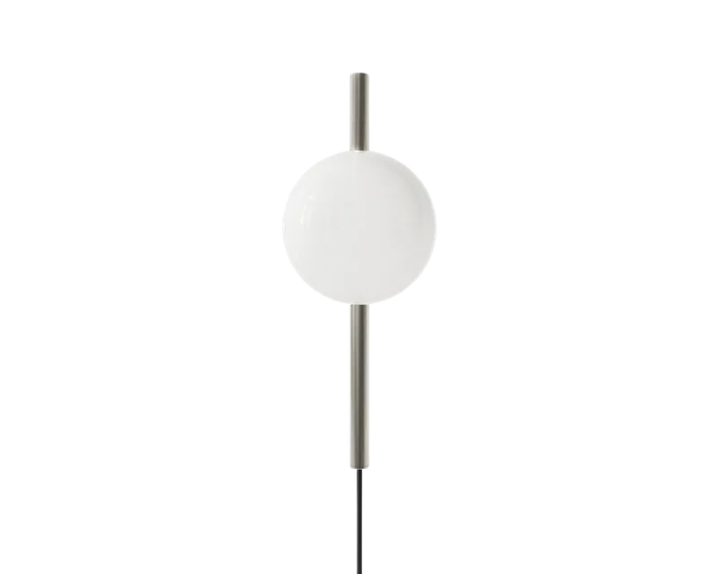Ovoid Wall Lamp | Stainless Steel | Single van FRAMA in Single – productfoto
