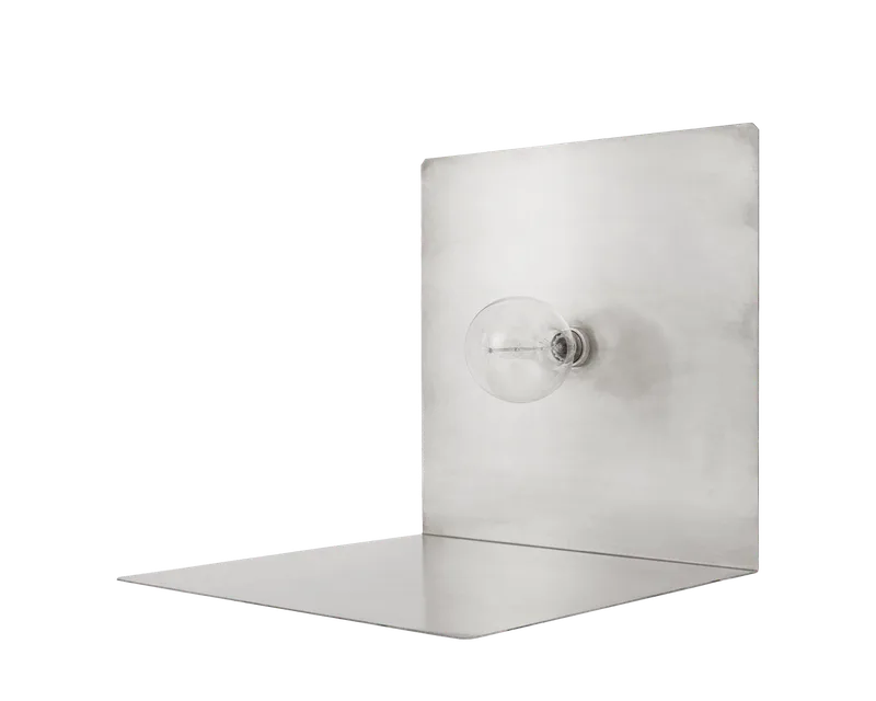 90° Floor Light | Stainless Steel by FRAMA in Stainless Steel, Floor – product photo