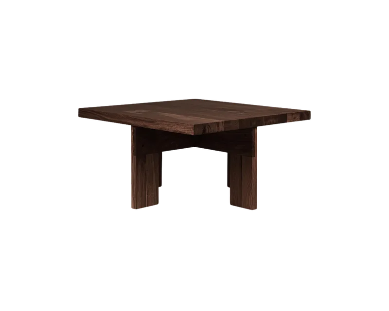 Farmhouse Coffee Table | Dark Oak | Square by FRAMA in Dark Oak, Square – product photo