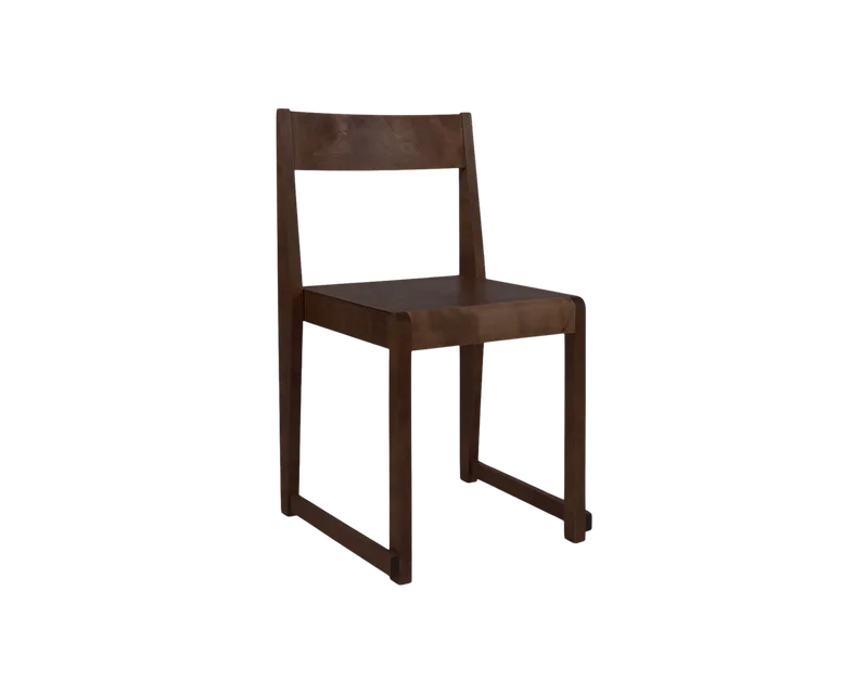 Chair 01 | Dark Brown Birch by FRAMA in Dark Brown Birch – product photo
