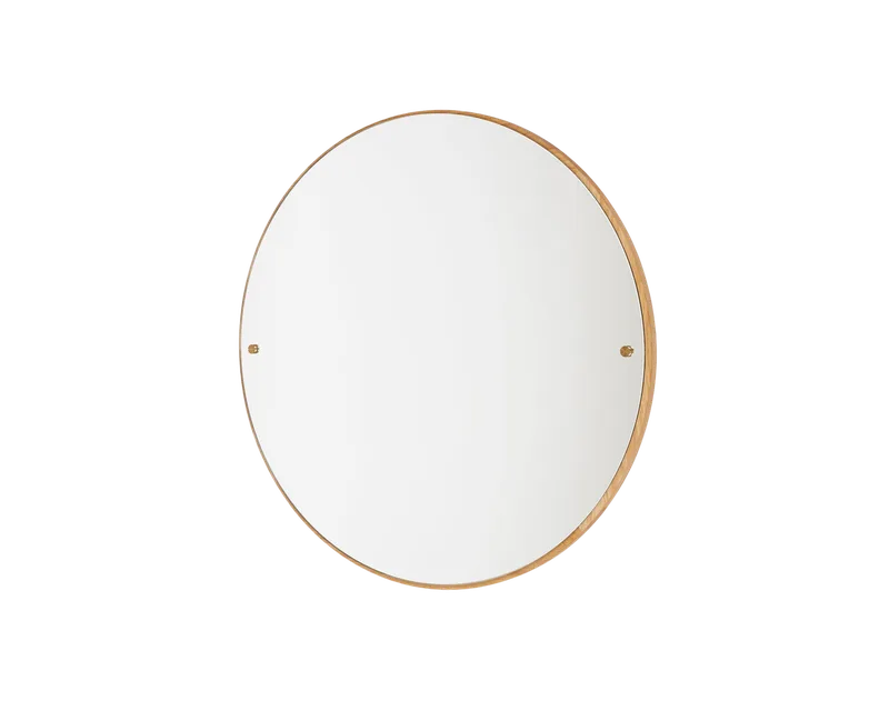 CM-1 Circle Mirror | Natural Oak | Medium by FRAMA in Medium, Natural Oak – product photo