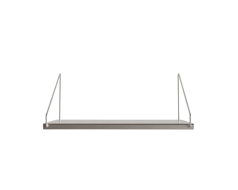 Library Shelf | Stainless Steel | D20 / W40 van FRAMA in D20 / W40, Stainless Steel – productfoto