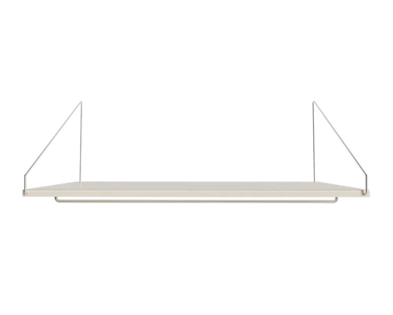 Library Hanger Shelf | Warm White Steel | D40 / W80 by FRAMA in D40 / W80, Warm White Steel – product photo