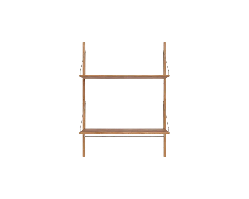 Shelf Library Hanger Section | Natural Oak | H114.8 / W80 van FRAMA in H1148 / W80 / HANGER, Natural Oak – productfoto