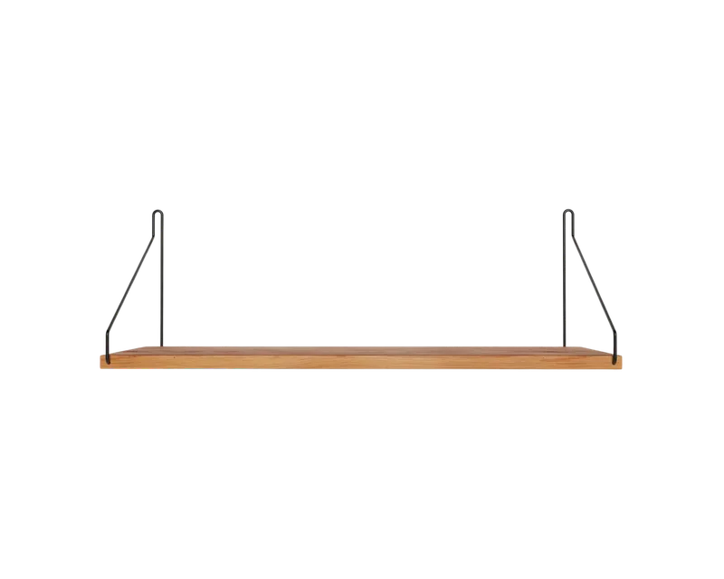 Single Shelf | Natural Oak / Black | D20 / W60 by FRAMA in D20 / W60, Natural Oak / Black – product photo